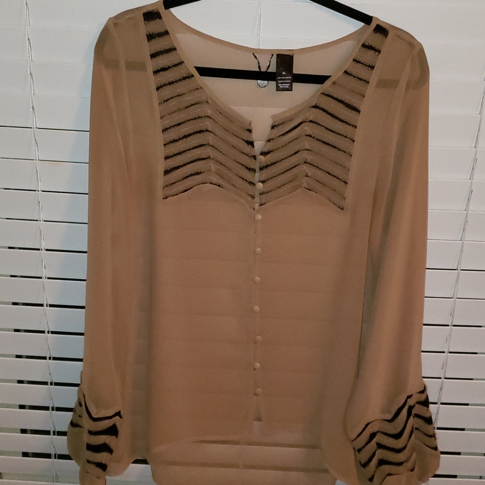 Sheer blouse by BKE boutique